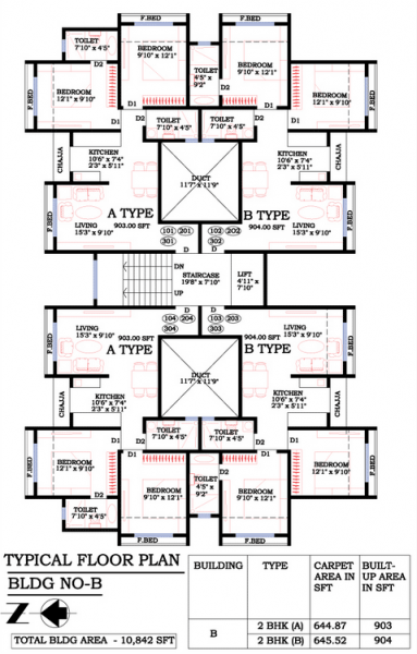 Floor Plan - B Wing