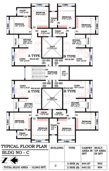 Floor Plan - C Wing